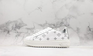 LOUIS VUITTON LV 19FW Time Out Sneakers Basse Coupe rhyton Ace plateforme Femmes Designer Chaussures Pour Femmes Sports En Cuir Casual De Luxe Sneaker Baskets Taille 35-40