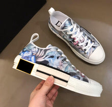 Load image into Gallery viewer, Luxe Dior dentelle blanche Chaussures Homme plate-forme B22 par les hommes Kim Jones chaussures des femmes Styliste Baskets Baskets basses haut baskets top